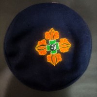 Double Dorje Embroidered Navy Blue Round Unisex Adult Sherpa cap HAT Nepal