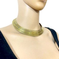 Ethnic Wire Choker Statement Naga Gypsy Necklace Handmade Fashion Jewelry