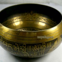 Tibetan meditation Buddhist Therapy Heal Mallet Sound singing bowl Nepal