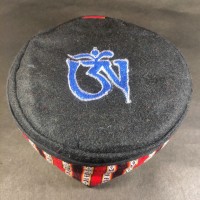 Traditional Tibetan Om Embroidered Black Unisex Adult Sherpa cap HAT Nepal