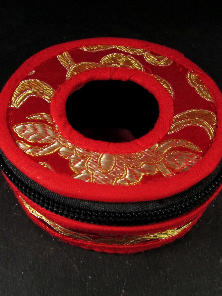 9.5 cm Tingsha box cymbal bell case Nepal - TN54