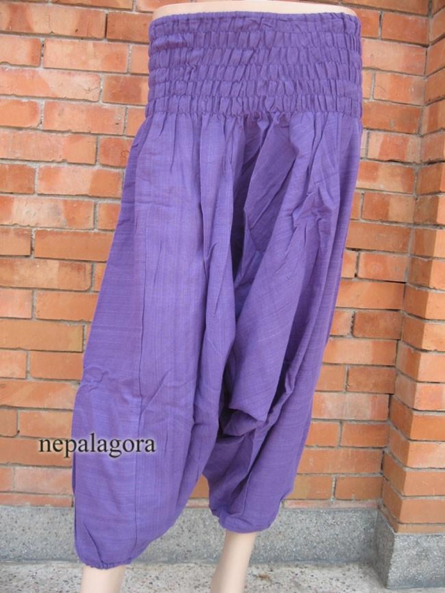 COTTON ALADDIN Purple Pant TROUSER - Tr235