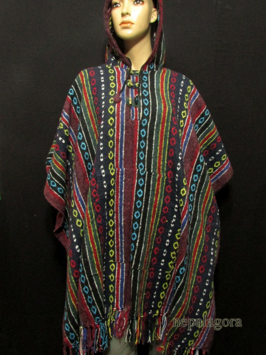 Cotton Gheri Pullover Poncho Jacket - P11