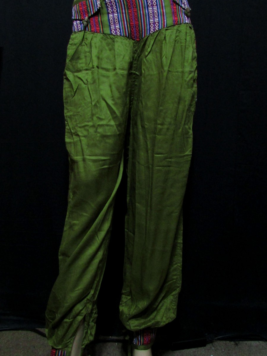Rayon Olive color M PANT TROUSER Nepal - Tr405