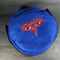 Ethnic Buddha Eye Embroidery Blue Unisex Adult Sherpa cap HAT Tibet Nepal