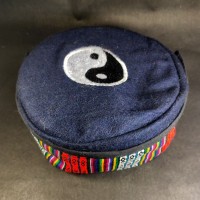 Himalayan Yin Yang Embroidered Navy Blue Unisex Adult Sherpa cap HAT Tibet Nepal