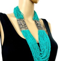 LONG Multi Strand Gypsy Tribal Ethnic Banjara Fashion New Necklace Jewelry