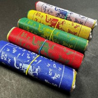 Peace 10 cotton prayer flags 3.5" length 1 meter peace Buddha Nepal Tibet